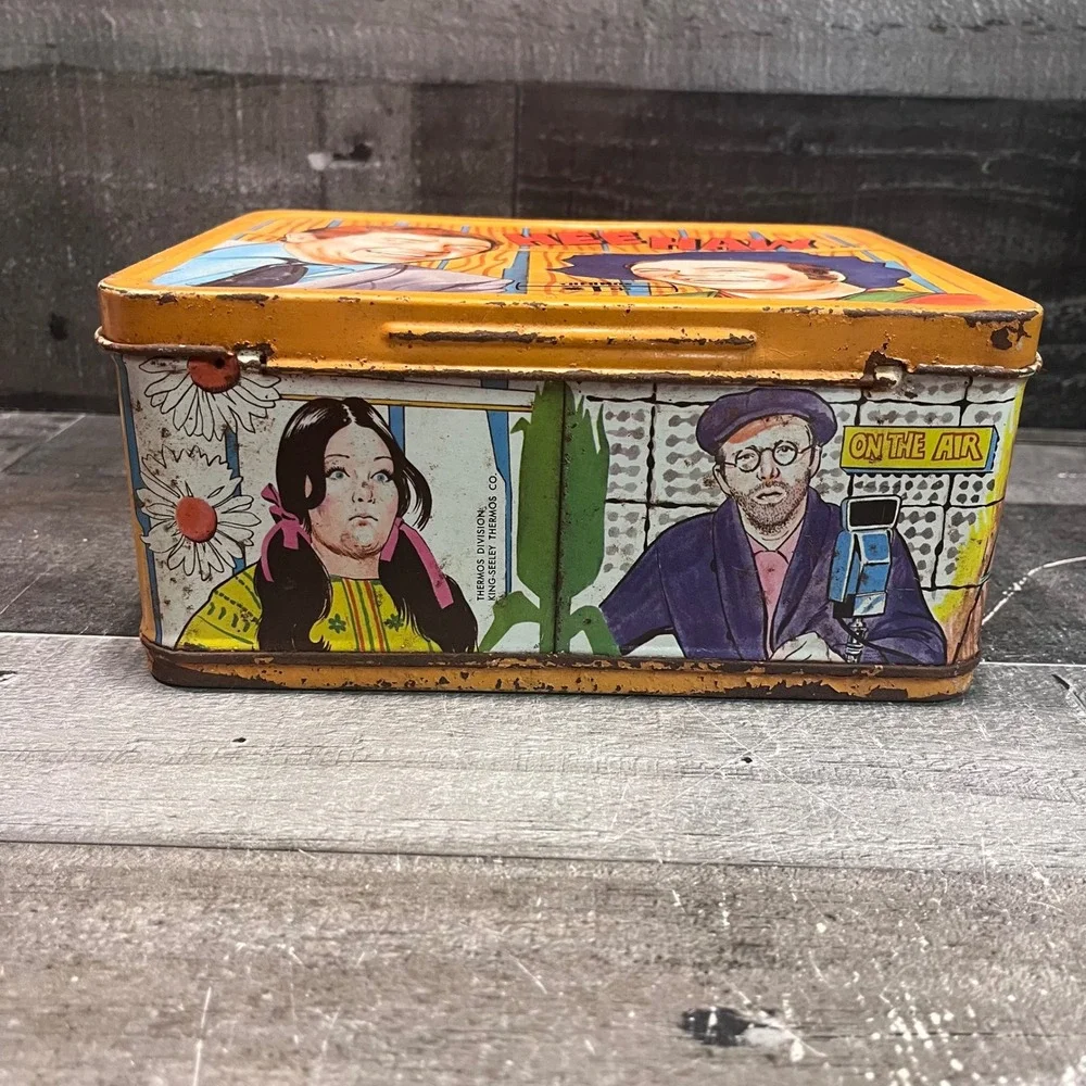 Vintage 1970 Hee Haw Metal Lunch Box Thermos Buck Owens Roy Clark CBS TV Show